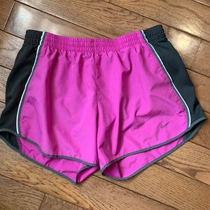 Nike Dri-Fit Tempo Magenta & Grey Running Shorts